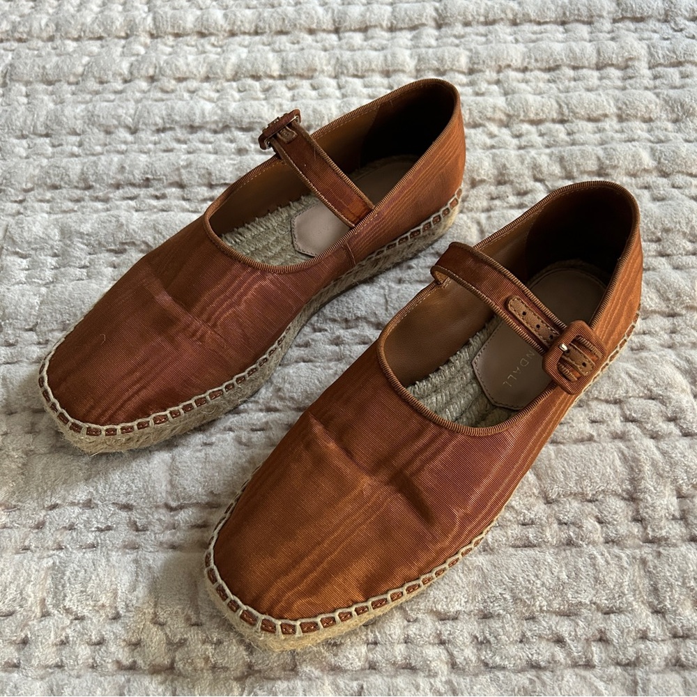 Loeffler Randall Clover Nutmeg Moiré Espadrilles